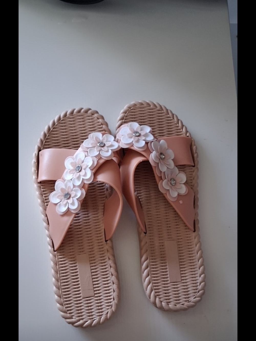 Fitflop Blush Pink Floral Slide Sandals